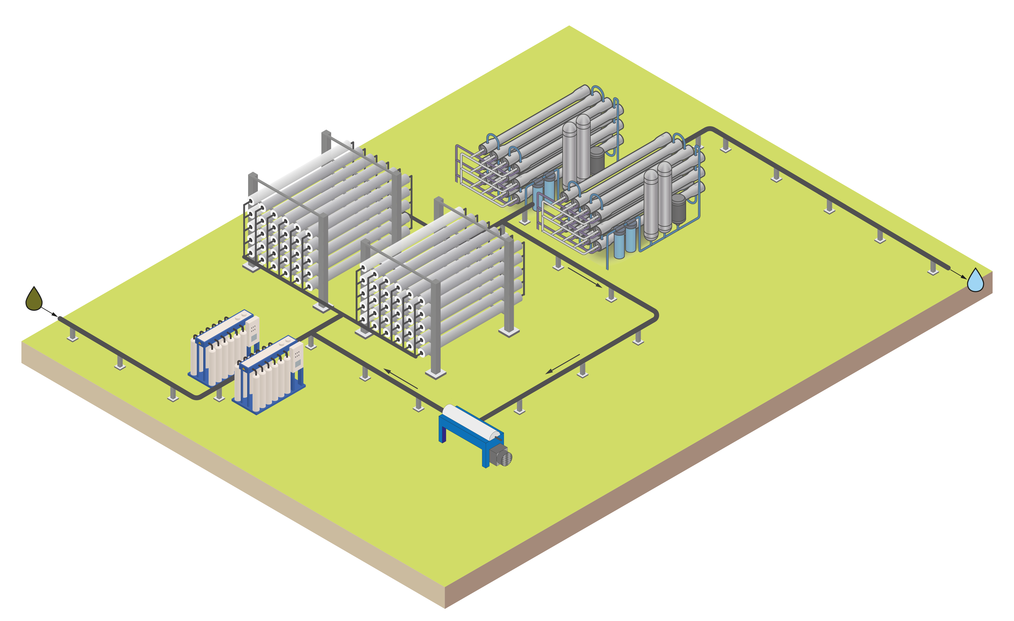 Waste water treatment from biomethanation process